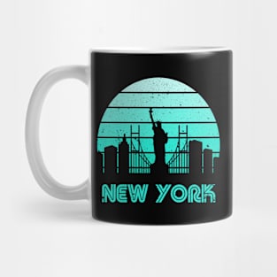 Retro Sunset New York Mug